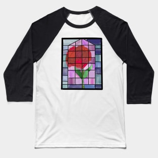 Stain glass rose Baseball T-Shirt